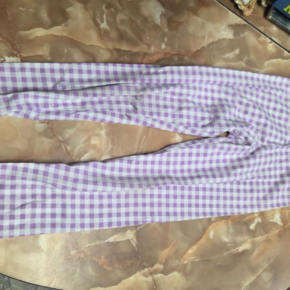 Old Navy plaid white and purple pajama pants